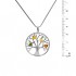 BALTIC AMBER & STERLING SILVER PENDANT (Tree of life) -18'' LONG SNAKE CHAIN