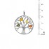 BALTIC AMBER & STERLING SILVER PENDANT (Tree of life) -18'' LONG SNAKE CHAIN