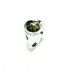 GENUINE GREEN BALTIC AMBER & STERLING SILVER RING